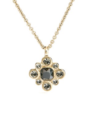 Image 1 of Dyrberg Kern Chunky Necklace With Crystal Drop
