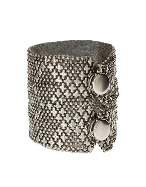 Image 1 of People Tree Silver Plated Chainmail Bracelet