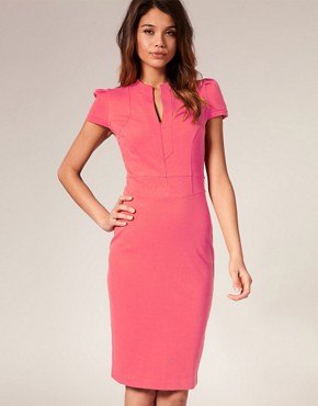 Image 1 of ASOS Sexy Pencil Dress with Zip Detail