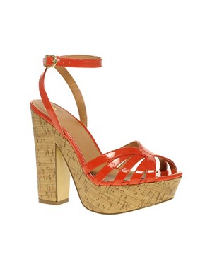 Image 1 of ASOS HUEY Heeled Sandals with Ankle Strap