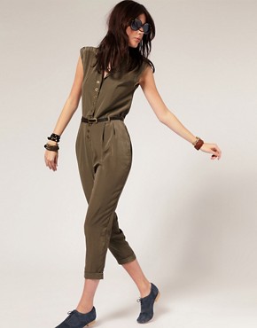 Image 1 of River Island Military Jumpsuit