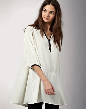 Image 1 of Winter Kate Isolde Button Tunic in Silk Crepe
