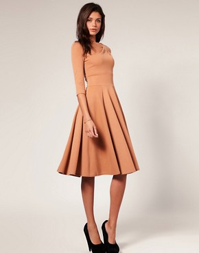 Image 4 of ASOS Midi Length Fit And Flare Dress