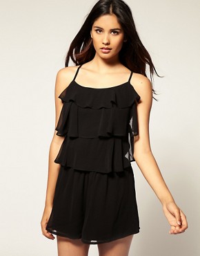 Image 1 of TFNC Tiered Strappy Playsuit