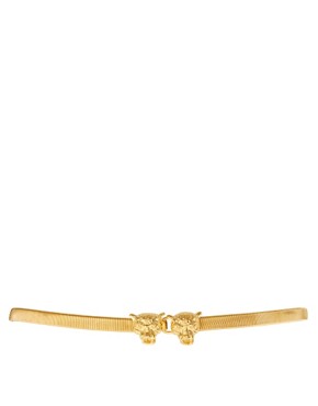 Image 4 of ASOS Lion Head Chain Belt