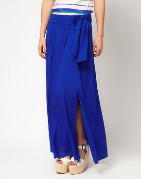 Image 4 of A Wear Color Block Maxi Skirt