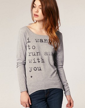 Image 1 of ASOS I Want To Run Away With You T-Shirt