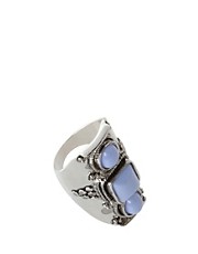 ASOS Opaque Stone And Scroll Ring