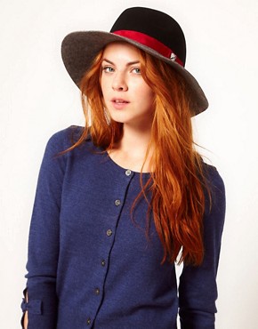 Image 1 of Juicy Couture Colour Blocked Fedora