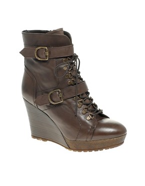 Image 1 of Carvela Smitten Lace Up Wedge Ankle Boot