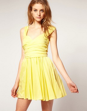Image 1 of ASOS Summer Dress with Twist Bust