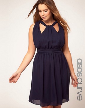 Image 1 of ASOS CURVE Dress With Grecian Detail