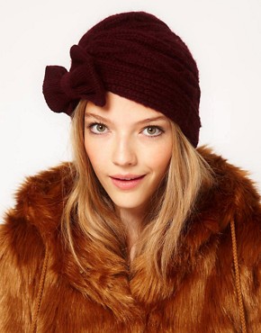 Image 1 of ASOS Bow Front Turban Hat