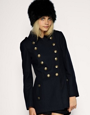 Image 1 of ASOS Military Button Coat