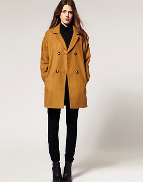 Image 4 of ASOS Double Breasted Car Coat