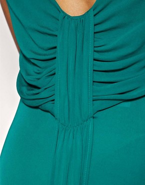 Image 3 of French Connection Drape Back Crepe Maxi Dress