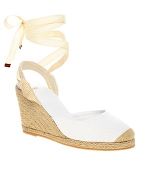 Image 1 of ASOS HELENA Two Part Tie Up Espadrille