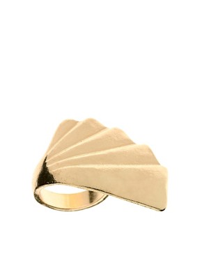 Image 1 of ASOS Deco Metal Wave Ring