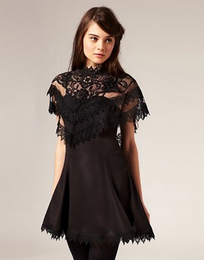 Image 1 of ASOS Revive Lace Collar Dress