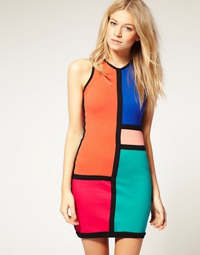 Image 1 of Motel Ozlem Colour Block Dress