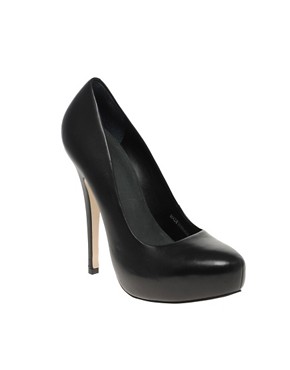 Image 1 of ASOS POLLY Leather Court Shoes