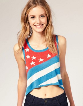 Image 1 of ASOS Stars And Stripes Vest