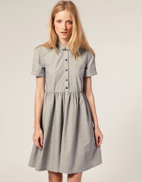 Image 1 of YMC Button Up Smock Dress