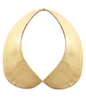 Image 2 of Gemma Lister Gold Leather Collar