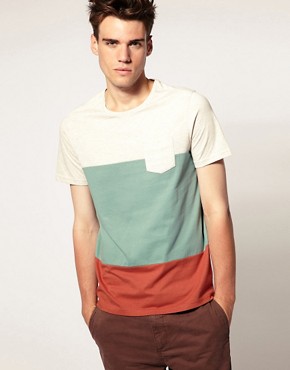 Image 1 of River Island Colour Block T-Shirt