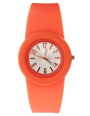 Image 1 of ASOS Neon Orange Rubber Watch