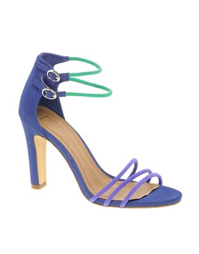 Image 1 of ASOS HAIRSPRAY Heeled Sandals with Colour Block
