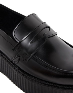 Image 2 of Underground Exclusive Black Double Sole Loafers
