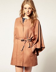 ASOS Soft Coat With Kimono Sleeves