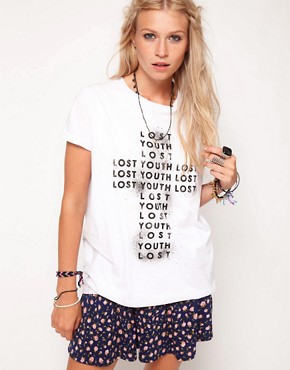 Image 1 of ASOS T Shirt in Lost Youth Print