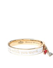 Disney Couture Snow White 14ct Gold Plated 'Whistle while you work' Enamel Bracelet