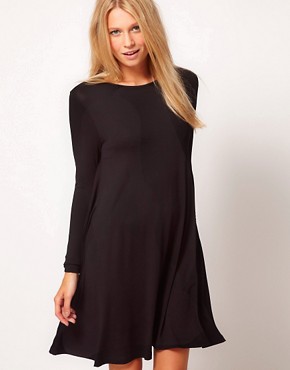 Image 1 of ASOS Swing Dress With Long Sleeves