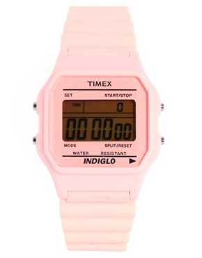 Image 1 of Timex 80 Pastel Pink Buckle Clasp Watch