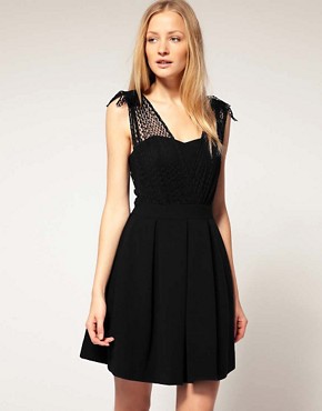 Image 1 of Whistles Melissa Dress with Net Overlay