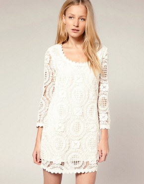 Image 1 of French Connection Lace Shift Dress