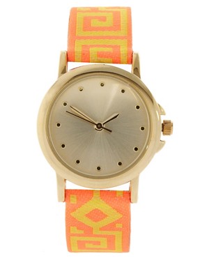 Image 1 of ASOS Fabric Wristband Watch