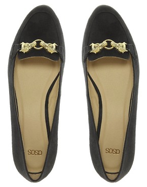 Image 3 of ASOS MARSHMALLOW Loafers with Trim