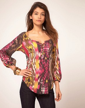Image 1 of Miss Sixty Tribal Print Top