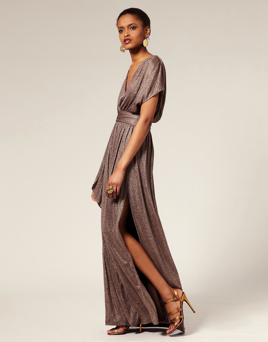 halston maxi dress