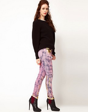 Image 1 of Vivienne Westwood Anglomania For Lee Monroe Jegging Jeans In Hippy Pink Print