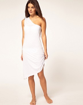 Image 4 of Pour Moi Soft Jersey One Shoulder Beach Dress
