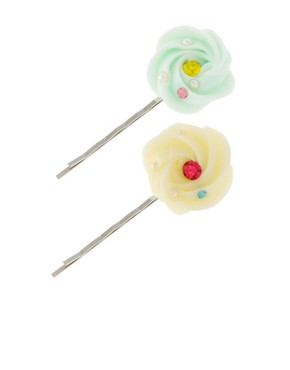 Image 1 of Limited Edition Ice Cream 2 Pack Hair Clip