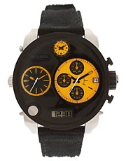 Diesel Oversized Watch With Canvas Strap