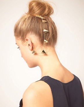 Image 1 of ASOS Gold Bunting Ear Cuff