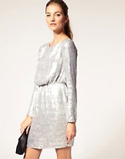 ASOS Sequin Dress with Long Sleeves