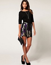 ASOS Mini Skirt With Patterned Sequins
